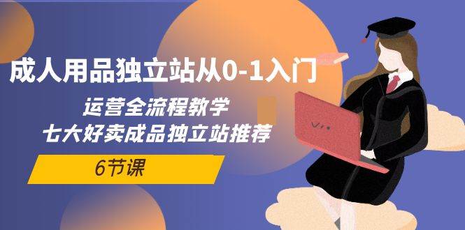 图片[1]-成人用品独立站从0-1入门，运营全流程教学，七大好卖成品独立站推荐-6节课 - 久爱网创-久爱网创