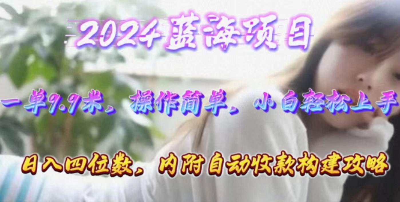 图片[1]-年轻群体的蓝海市场，1单9.9元，操作简单，小白轻松上手，日入四位数 - 久爱网创-久爱网创