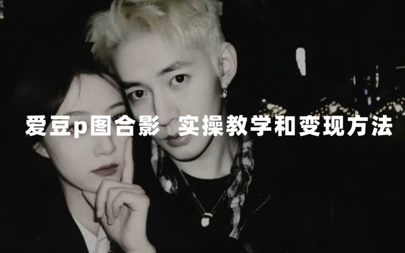 最新玩法 与爱豆p图合照爆火 10分钟教会你 实操日入300+-久爱网创